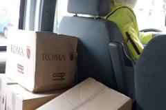 Consegna pacchi del II Municipio di Roma